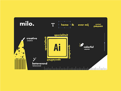 MILO website design bold creative design flat graphic graphics home home page home page design home page illustration illustration illustrator minimal mobile simpel simple texture vector yellow