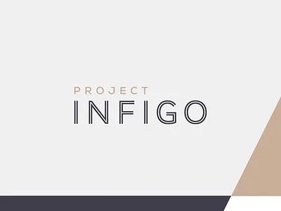 Project Infigo - Property Branding branding layout logo logomark pitch presentation property typography