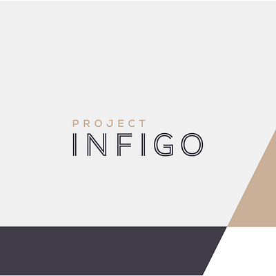 Project Infigo - Property Branding branding layout logo logomark pitch presentation property typography