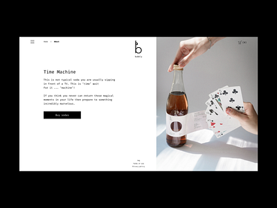 Bubbly About Page about content creation design grid labels layout soda timemachine