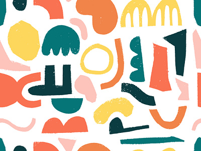 abstract seamless pattern art branding design flat illustration illustrator minimal vector web website