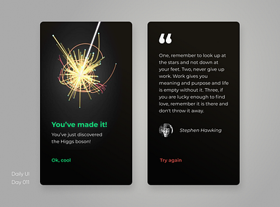 Flash messages // Day 11 // Daily UI dailyui day011