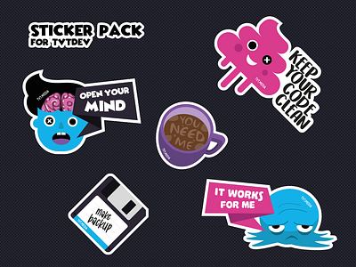 Sticker pack branding illustration sticker sticker design stickers vector