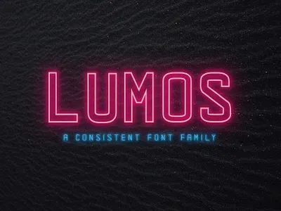 LUMOS - A Consistent Font Family advertising bold branding classy consistent elegant font lettered light logo modern multilingual support opentype quotes sans sans serif strong stylish thin title