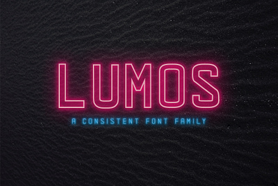 LUMOS - A Consistent Font Family advertising bold branding classy consistent elegant font lettered light logo modern multilingual support opentype quotes sans sans serif strong stylish thin title