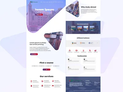 Educational website ui adobe branding design illustration minimal ui ux vector web website