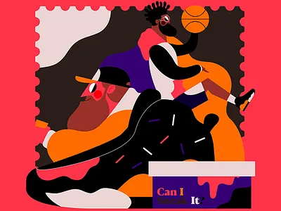 CAN I SNEAK IT? art by friends basketball canada colombia color color palette dribbble flat flat design flat illustration france illustration ilustración jhonny núñez sneaker street art under pressure festival vector