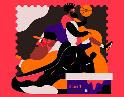 CAN I SNEAK IT? art by friends basketball canada colombia color color palette dribbble flat flat design flat illustration france illustration ilustración jhonny núñez sneaker street art under pressure festival vector