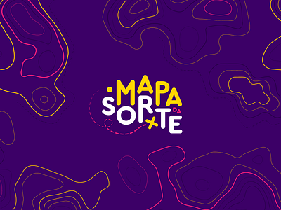 Branding - Mapa da Sorte (lucky map) brand branding color design game hunt idendity logo map treasure trendy typography