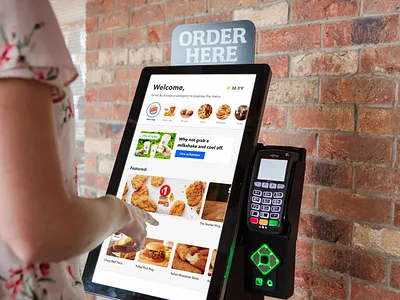 Kiosk food ordering - home redesign fast food food food ordering kiosk mockup redesign restaurant self service ui ux