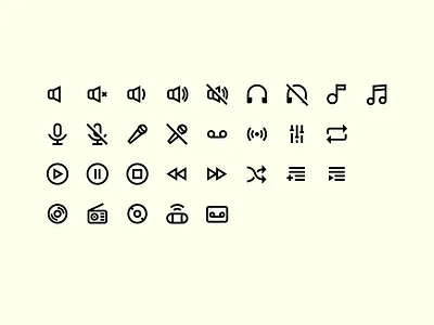 Music icons design icon design icons icons pack iconset vector