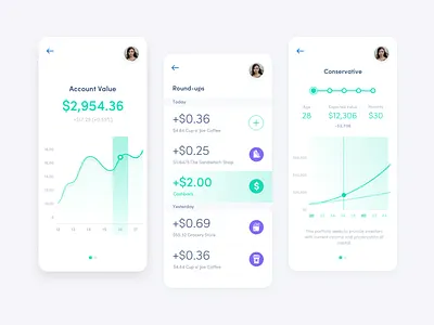Finance App Design apps design illustration mobile apps mobile apps design