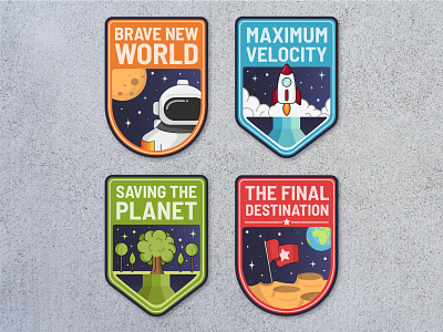 Achievement Badges - Learning Platform adobe astronaut badgedesign badges branding earth graphicdesign icon illustration learning learning platform mars planet rocket space vector vectorart