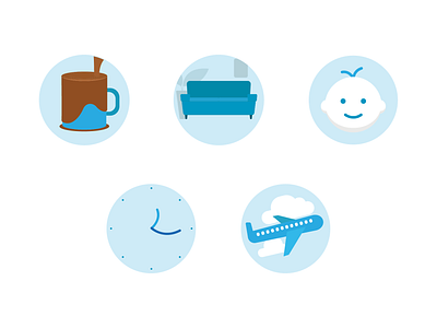 Company Perks (Illustrations) branding clean design flat icon illustration minimal vector