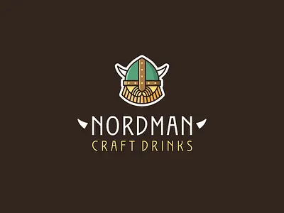 Nordman brewery logo branding brewery craft craftbeer design drinks flat identity minimalism product scandi vector
