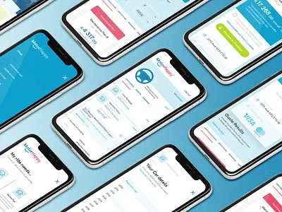 MotorHappy car car insurance car service clean dashboard finance fintech illustration insurance insurance app insurance company insurtech mobile responsive ui user experience user interface ux website website illustration