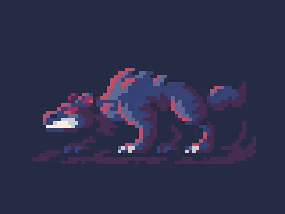 hellhound you character design design digital art gamedev illustration pixel art retro