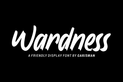 Wardness - Display Font app fonts branding display fonts font font awesome font design fonts free fonts handlettering headline font typography web fonts