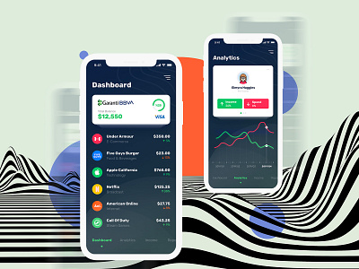 Spending Money Tracking App banking design finance mobile money ui ux