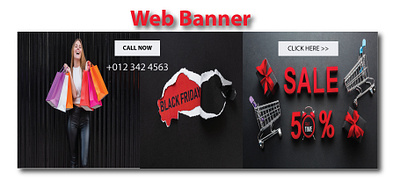 Web banner design branding design business clean cmyk color corporate creative design