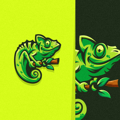 chameleon bold brand branding cool design forsale illustration logo sport vector