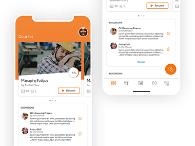 E-Learning Mobile App - UI app designer flat minimal typogaphy ui component ui design ui elements uidesign ux ux design website