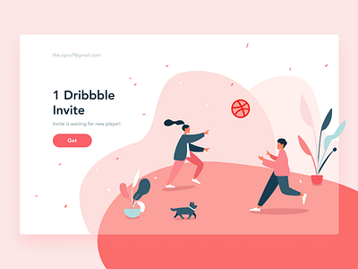 1 Dribbble invite app illustration interaction invite invite giveaway player ui