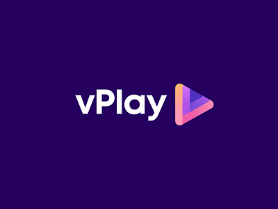 vPlay Logo Design brand branding identity business cards stationery clever smart creative finance insurance security geometry geometric graphic design designer icon icons symbol logo modern vibrant digital play video game tech fintech technology v letter monogram