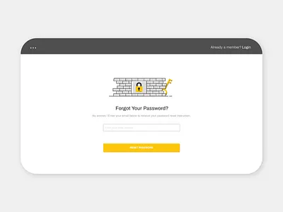 Forgot Password illustration ui vector web