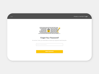 Forgot Password illustration ui vector web