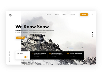 Snow_Control website concept app black white branding design eccomerce minimal site typography ui user experience userinterface ux web webdesign webdevelopment website yellow