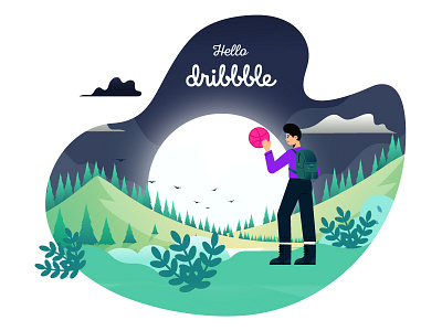 Hello dribbble branding dribbble dribbble best shot dribbble invite dribble hello dribbble hello dribble hellodribbble illustration