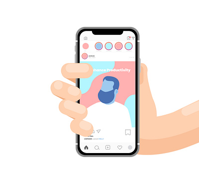 Social Media adobe illustrator design flat flatdesign illustration illustrator iphone social media