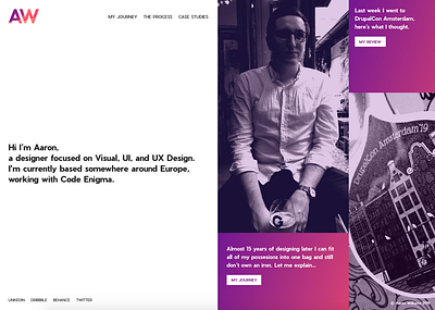 Portfolio site redux gradients rebranding web design