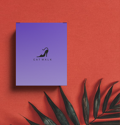 Cat Walk's Shoes Box Design branding design logo