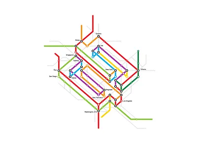 Neopix logo / Subway Map art branding canvas design illustration logo map mark photoshop print prints subway vector