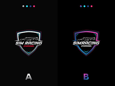 Sim Racing Channel logo design black e sport e sport logo e sport team e sports gamer gaming logo a day logo design logo design challenge logo designer logo designs logo inspiration logos rahalarts sim racing