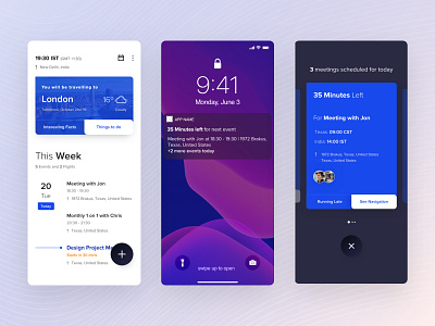 [3/3] Create Event for Smart Calendar App android app design ios minimal profesional travel ui user experience user interface ux