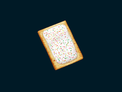 Pop-Tart breakfast food icon june oven pop tart sprinkles strawberry