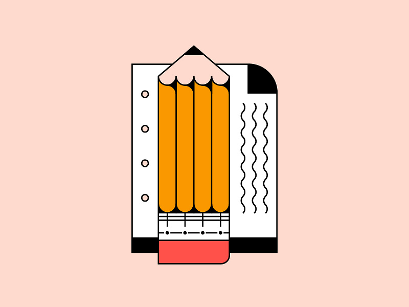 Creator badge branding design graphic icon icon design icon set iconography illustration lockup logo paper pencil