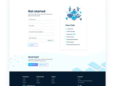 Contact page design for a cybersecurity company app applications branding clean contact contact form contact page contact us cybersecurity design free trial illustration isometric security ui uidesign ux uxdesign