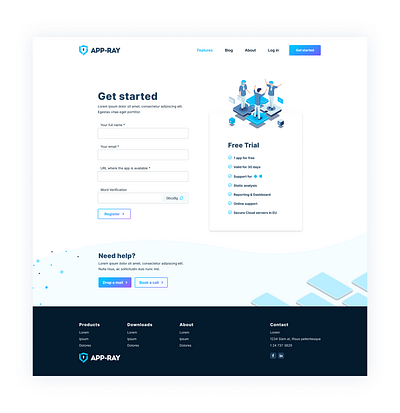 Contact page design for a cybersecurity company app applications branding clean contact contact form contact page contact us cybersecurity design free trial illustration isometric security ui uidesign ux uxdesign