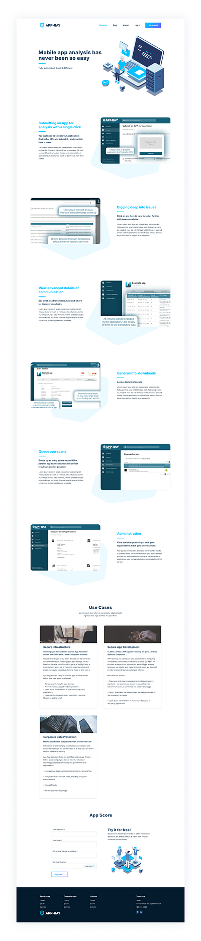 Features page design for a cybersecurity company app branding cyber cybersecurity features features page interaction animation isometric isometric design security ui uidesign ux uxdesign webdesign