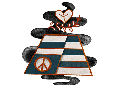 Flag Hex design dutchhex illustration peace pennsylvania personalwork procreateapp
