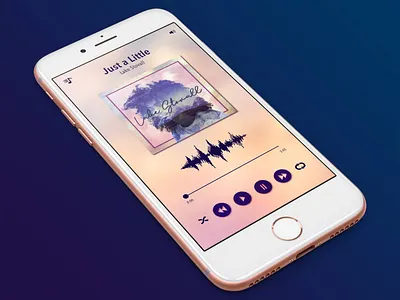 Lake Stovall Music Player branding design illustrator mobile mobile app mobile app design mobile ui ui ui ux ux vector web