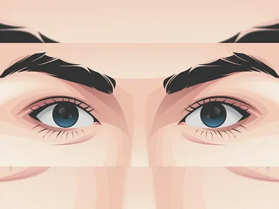 eye art character creative design illustration illustrator portrait vector vexel work