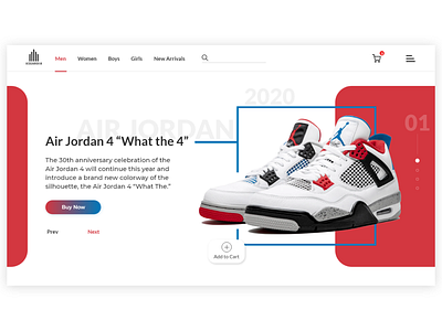 NIKE Air Jordan Web Design air jordan branding landing page nike nike air max startup ui ux website design