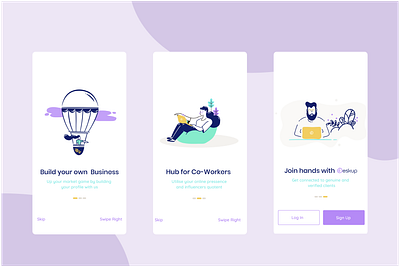 deskup mobile app design illustration mobie app ui