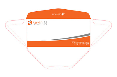 Kevin M. branding design envelope logo vector