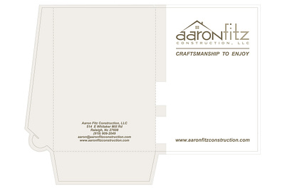 Aaron Fitz branding construction craftmanship design folder design logo vector